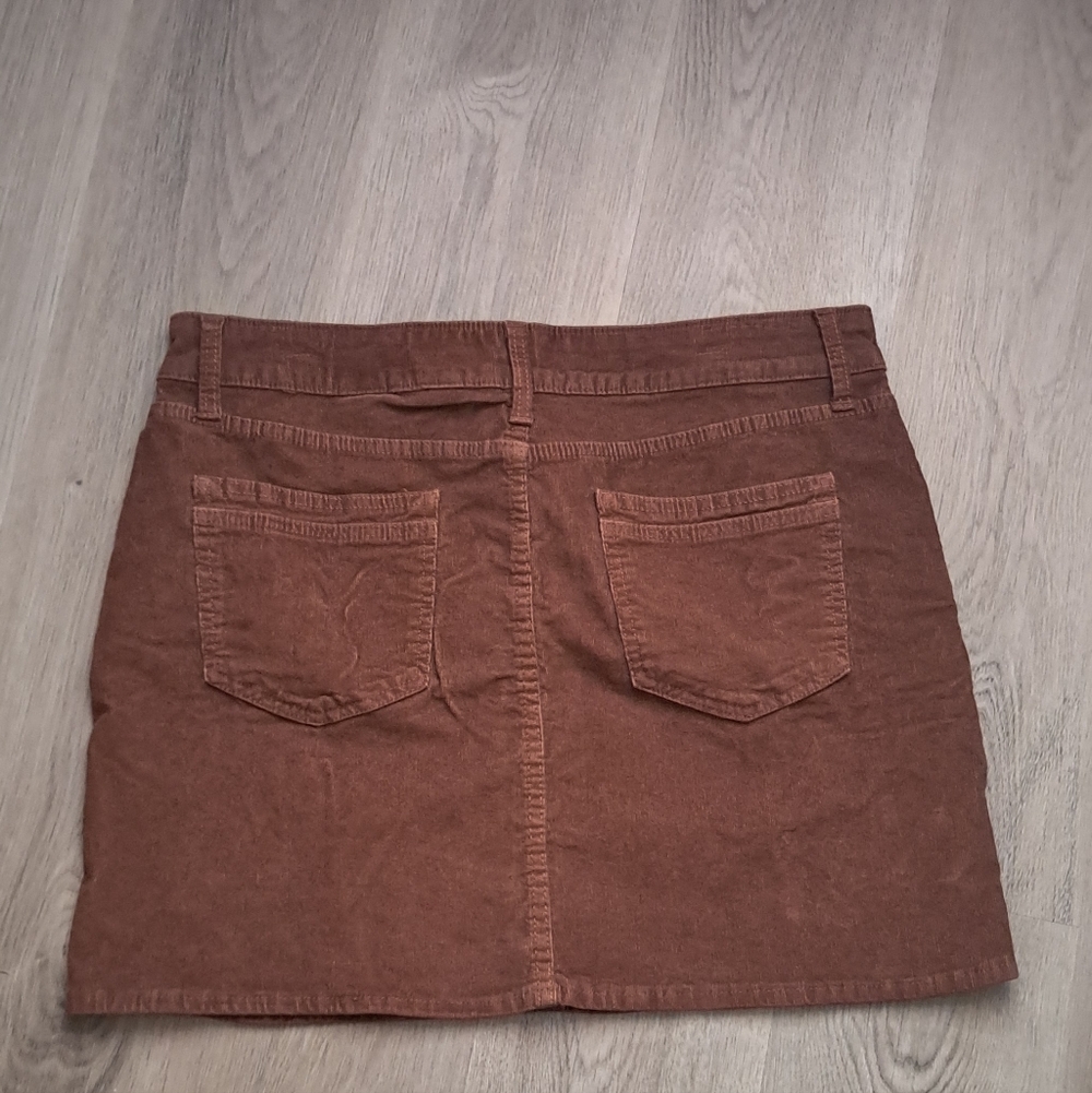 Time and Tru Brown Denim Skirt